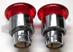 LOT OF 2 NEW SHAMROCKS CONTROLS RB2-BW44 MUSHROOM PUSH BUTTON RED