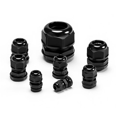 IP68 WATERPROOF CABLE GLAND COMPRESSION JUNCTION M12/14/16/18-M63 BLACK/WHITE