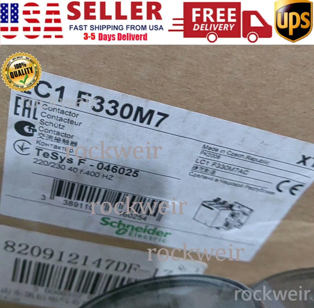 one New snd Contactor LC1F330M7 330A 220V 50/60Hz Fast Ship