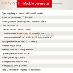 HC-15 LORA Wireless Serial Communication Digital Transmission Module 433MHZ/TTL