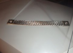 Earth Strap, Battery Lead, Cable, Flexible Tinned Copper Braided Connector 8″