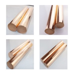 99.9% T2 Pure Copper Rod Metal Round Solid Bar 14~35mm Diameter 200~500mm Long