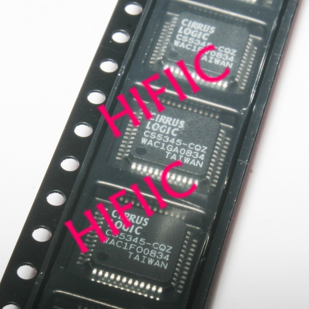 5PCS CS5345-CQZ 104dB,24-Bit,192 kHz Stereo Audio ADC QFP48