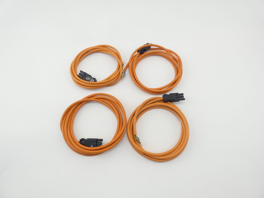 *Lot of 4* Rittal SZ 4315 100 Power Supply Connection Cable, 9.9′, 250V,16A -…