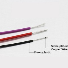 PTFE Cable Insulated Silver Plated Copper Wire Single Core Multi-strand 28/30AWG