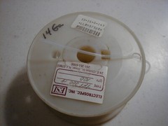 Teflon Spaghetti Sleeving 14 Gauge, 10 feet NEW