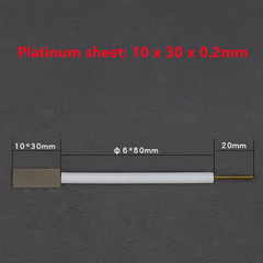 0.1-0.2mm Gold Au Electrode Holder Purity 99.99% Gold Sheet Plate Electrode