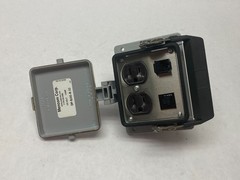 Mencom DP-RJ45-R-32 Panel Interface Connector Module, Duplex Outlet