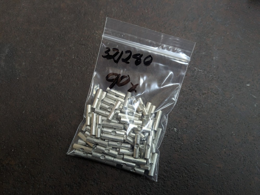 TE Connectivity / AMP Brand PN 321280 Butt Splice 14-12 AWG – 90 pcs