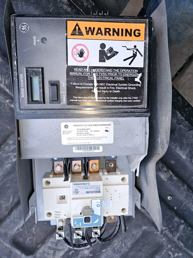 GE TPHE480D15PP TRANSIENT VOLTAGE SURGE SUPPRESSOR