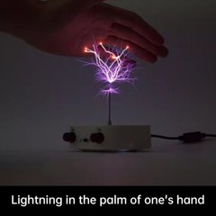 110-220V Bluetooth Music Tesla Coil Arc Generator Artificial Lightning Touchable