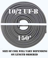 10/2 UF-B x 150′ Southwire Underground Feeder Cable