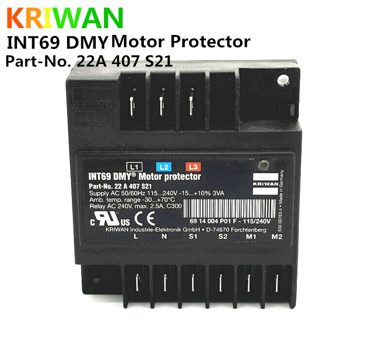 1pcs KRIWAN INT69 DMY 22A 407 S21 Motor Protection Module