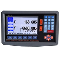 JING LCD DRO Lathe Digital Readout 2 Axis Display Milling + 2pcs linear scale