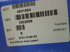 Crossing Automation Asyst 9701-2149-02 End Effector Assembly Kit, 9701-1433-03