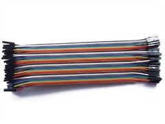 40Pcs Dupont Wire Color Jumper Cable 2.0MM 2P Female To Female Pin Head 20Cm oy
