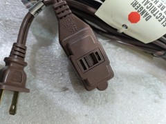 Cooper N4405B-20 Brown 20FT 2-Prong Polarized Extension Cord 2-Outlet Indoor Use