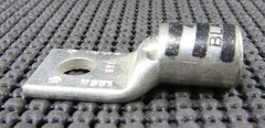 T & B 54160 600V/35KV AWG 2/0 BLACK 45 1-HOLE BARREL LUG – LOT OF 4 / NEW NO BOX