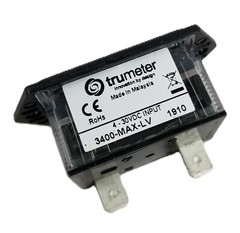 Trumeter 3400-MAX-LV Totalizing Counter 4-30 VDC 2-Hole 1/4” Spade Terminal NEW