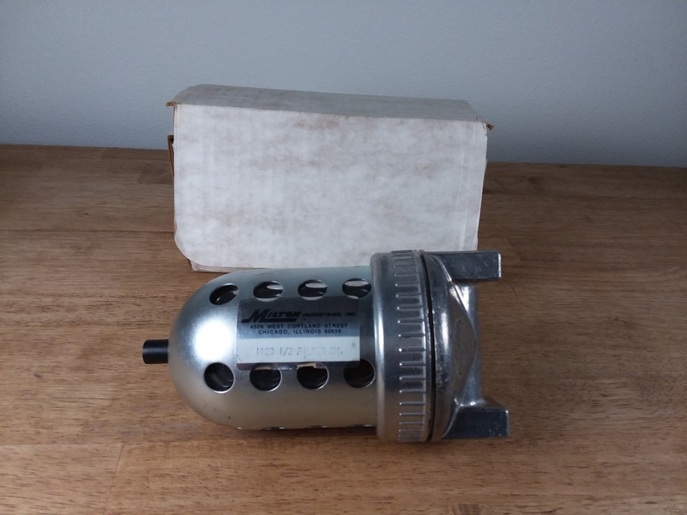 Milton in-line micro Filter 1120 1/2″ Filter NEW Old stock metal