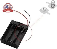 Heyiarbeit 20 Pairs Battery Springs AA Battery Contact Plate Positive to Negativ