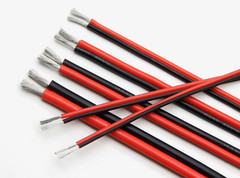 Super Soft 2 Pin Black Red Silicone Cable 28Awg 26 24 22 20 18 16 14 12Awg 10Awg