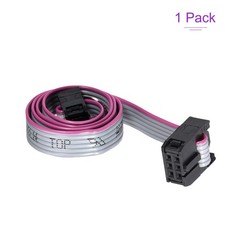 6Pins 30cm IDC Wire Flat Ribbon Cable FC to FC Jumper Wire for Computer LED DVD