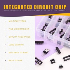 169 Assorted IC Chips with Anti-Static Box – Comprehensive Electronics Toolkit