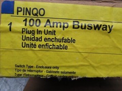 SQUARE D, PINQO, 100A CIRCUIT BREAKER BUS PLUG, 60A/240V/3PH, NIB! MAKE OFFER!!