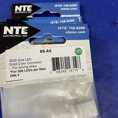 LED Flexible Strips And Various Connectors Lot of New And Used NTE Electronics