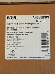NEW EATON Arrow hart AH560B9W Pin & Sleeve Inlet 60A 120/208V 3 Ph 4 Pole 5 Wire