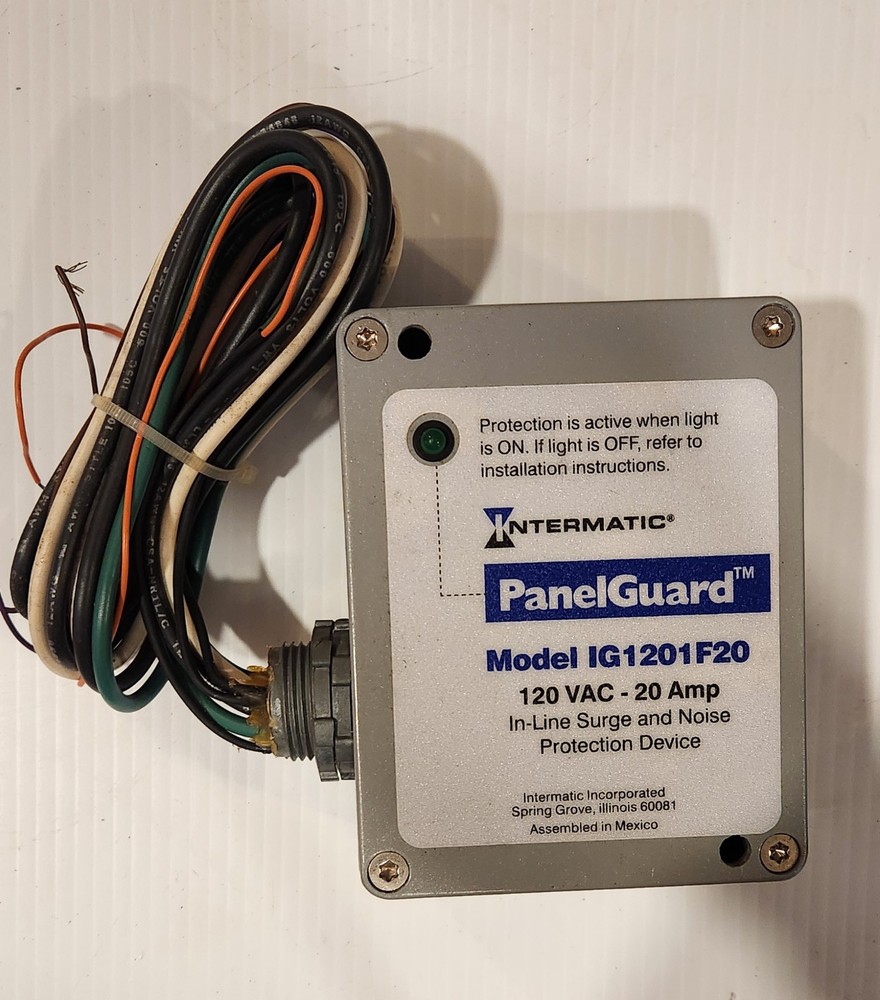 INTERMATIC PANEL GUARD IG1201F20 IN-LINE SURGE AND NOISE PROTECTION DEVICE