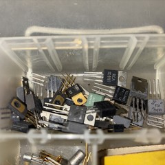 Lot of Vintage Electronics Various Brands Styles Resistors Transistors Etc