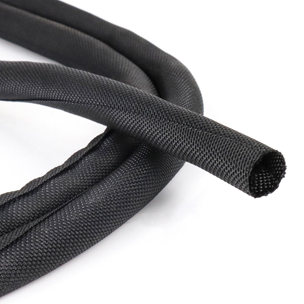 Cable Management Lot/Woven Mesh Split Sleeve Wire Loom Auto Harness Power cord