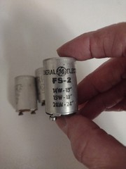 Vtg FS-2 Fluorescent Lamp Starters 14/15/20 Watts GE & Tri-K USA Korea
