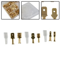 Lugs Connectors Electrical Terminals Crimp W/ Sleeves Set 315pcs Spade