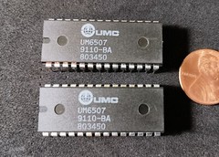 Qty 2: Vintage Collectible UM6507 28-Pin Version of the 6502 Microprocessor NOS