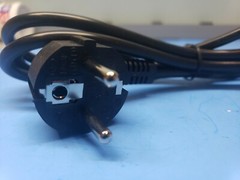 MECHATRONICS Euro Power Cord Cable 0 6 ft with 90° Angle 10a 250V Thermo