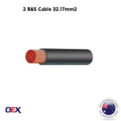 OEX 2 BS Battery Cable 190 AMP Copper Wire Various Lengths Crimp Connector