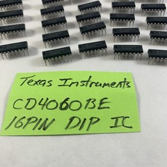 Texas Instruments CD4060BE 16 PIN Counter IC 100 Pcs PCB Electronic Divider#1123