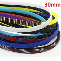 16 Colors 30mm Braided Cable Sleeving/Sheathing/Auto Wire Cord Harnessing PET