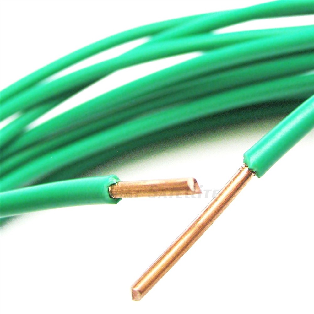 Green 10 Gauge AWG THHN Jacket Solid Copper Grounding Wire 200ft-500ft
