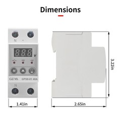 GEYA Over Current Protector Over&Under voltage Protective Device 40A 63A 220V