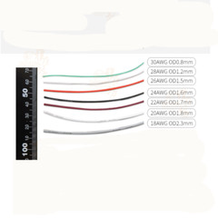 22AWG Silicone Rubber Wire Tinned Copper High Temp Resistant Soft Flexible 600V