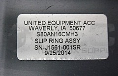 NEW UNITED EQUIPMENT S80AN16CMH3 SLIP RING ASSEMBLY