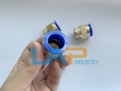 5Pcs 16mm Tube to 1/2 BSP Thread Push in Quick Connect Coupler Fittings PC16-04
