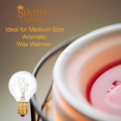 Aromatic Medium Size Wax Warmer Mini Globe G30 Round Bulb 25W E12 Candelabra