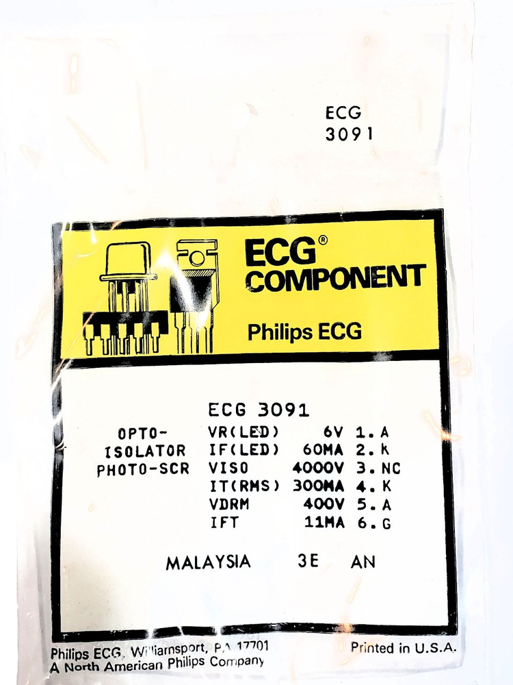 NTE3091 “Original” NTE Opto Isolator 6P DIP 1 pc