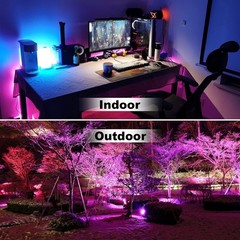 Iluminación de paisaje exterior con cambio de color equivalente a 500 W, NEW US