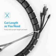 Flexible Spirall Cable Cord Power Wire Storage Management Organizer Wrap Clip